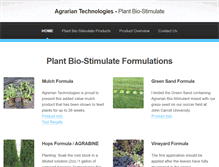 Tablet Screenshot of agrariantech.com